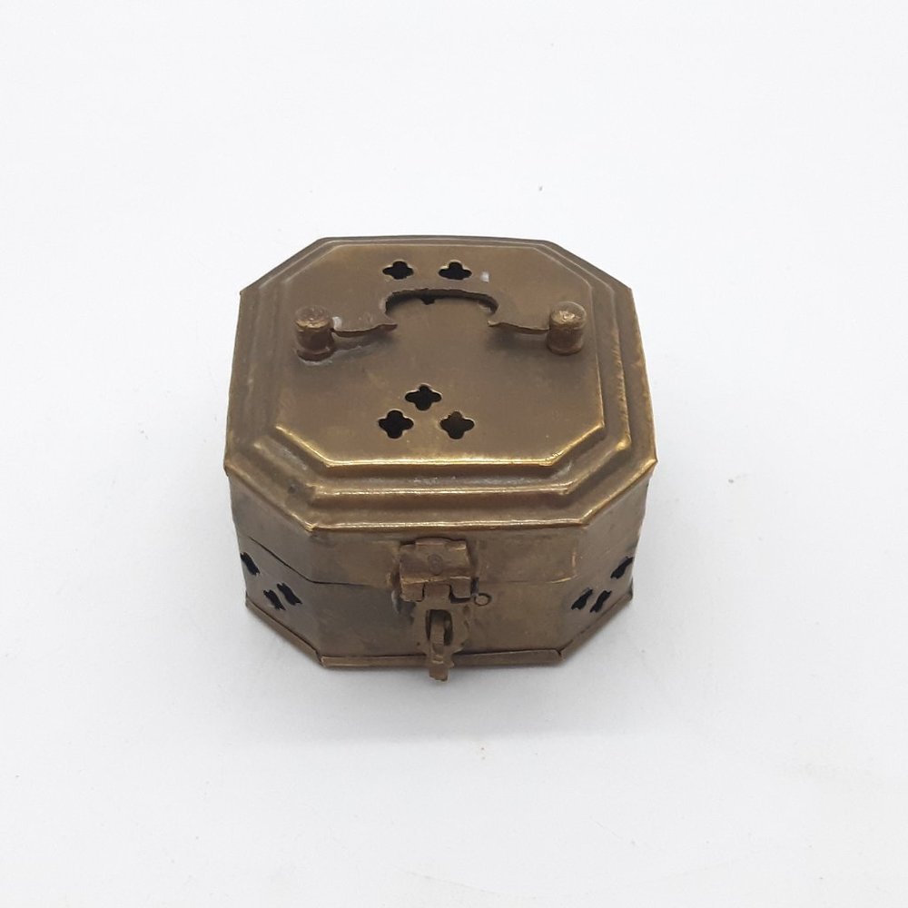 Vintage Indian Brass Cricket Box